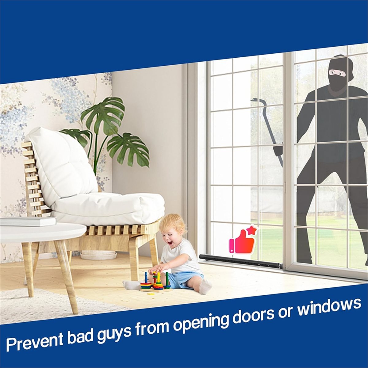 A20I Sliding Door Security Bar - Window Lock Bar recension och pris