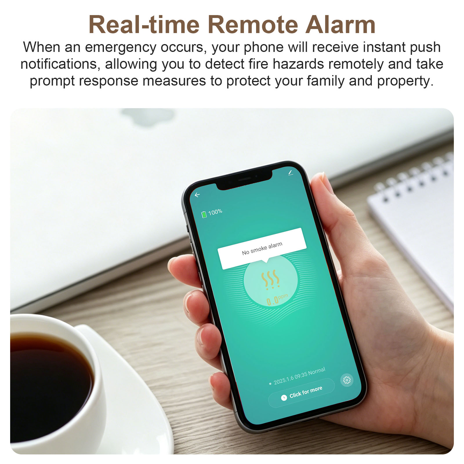 ZigBee WiFi Smart Smoke Detect - Smoke Detector Interconnected recension och pris