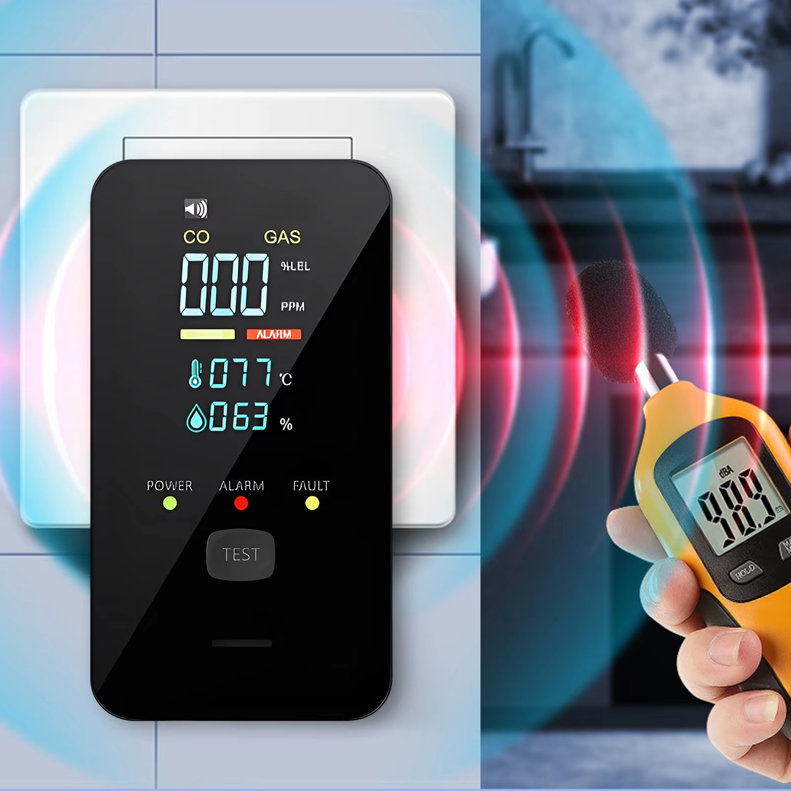Natural Gas & Carbon Monoxide  - Co Detector Plug recension och pris