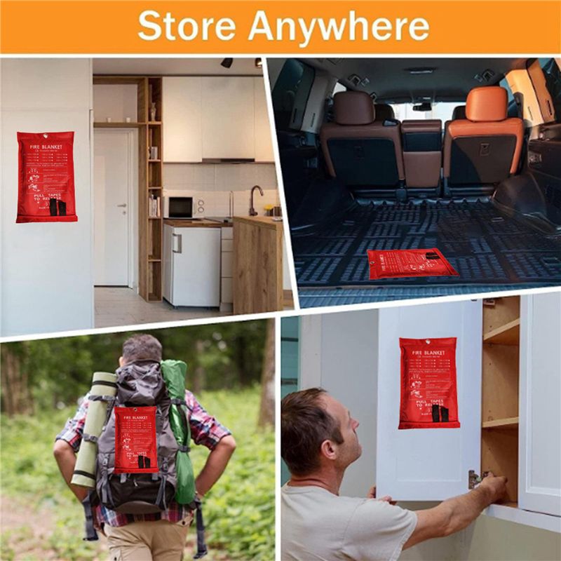 B48B-8PCS Emergency Fire Blank - Fire Blanket Kitchen recension och pris