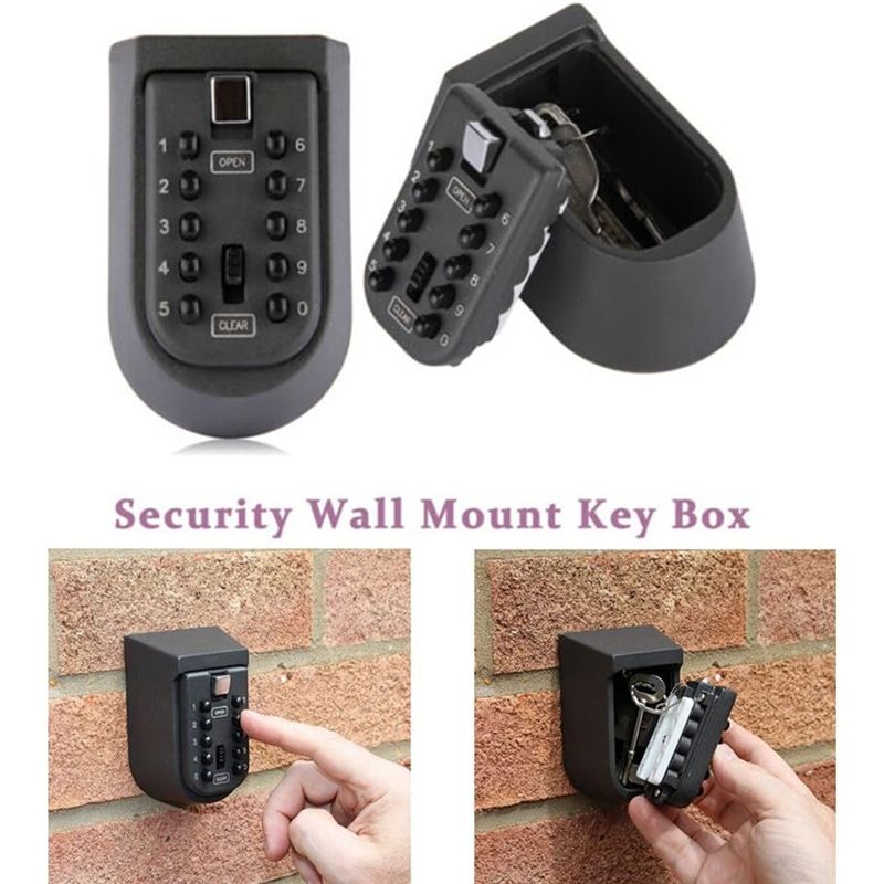 FULL-Wall Mounted Push Button  - Lockbox Key Secure recension och pris