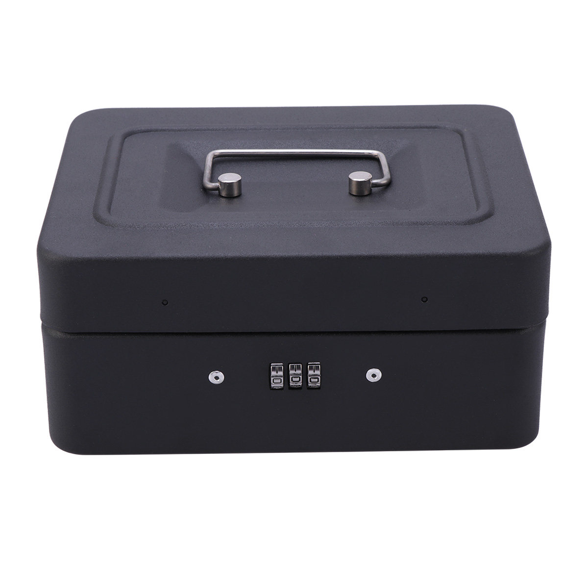 Heavy Duty Thicken Metal Cash  - Lockbox Key Secure recension och pris