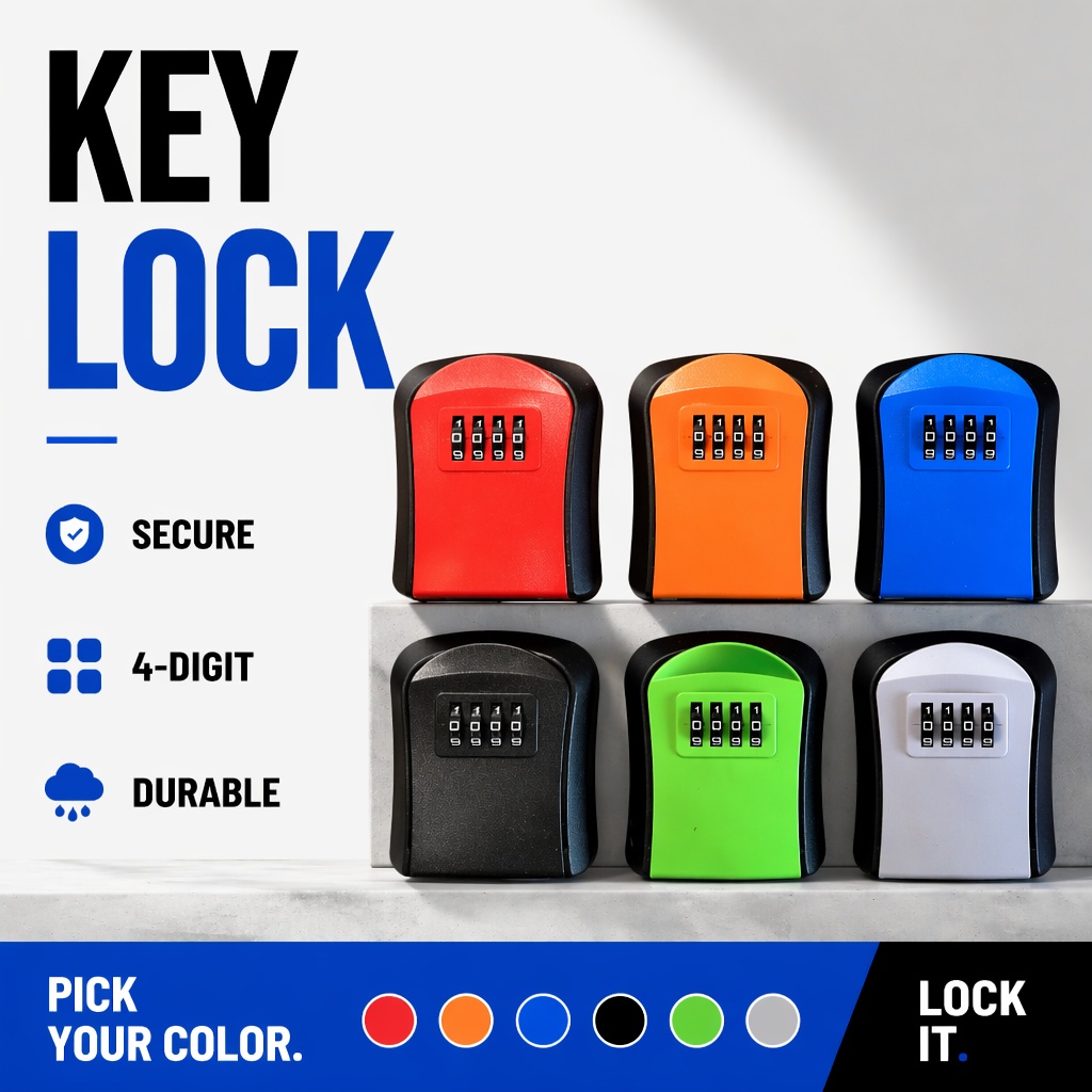 Wall Mount Waterproof Key Stor - Lockbox Key Secure recension och pris